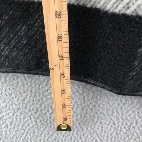 Chicos Sweater Women 1 US Medium Charlene Black Gingham Wool Blend Cardigan Belt - Picture 10 of 11